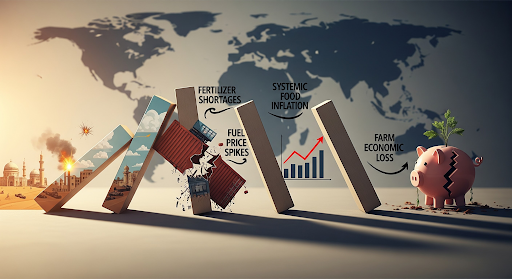 Global food and fertilizer crisis infographic