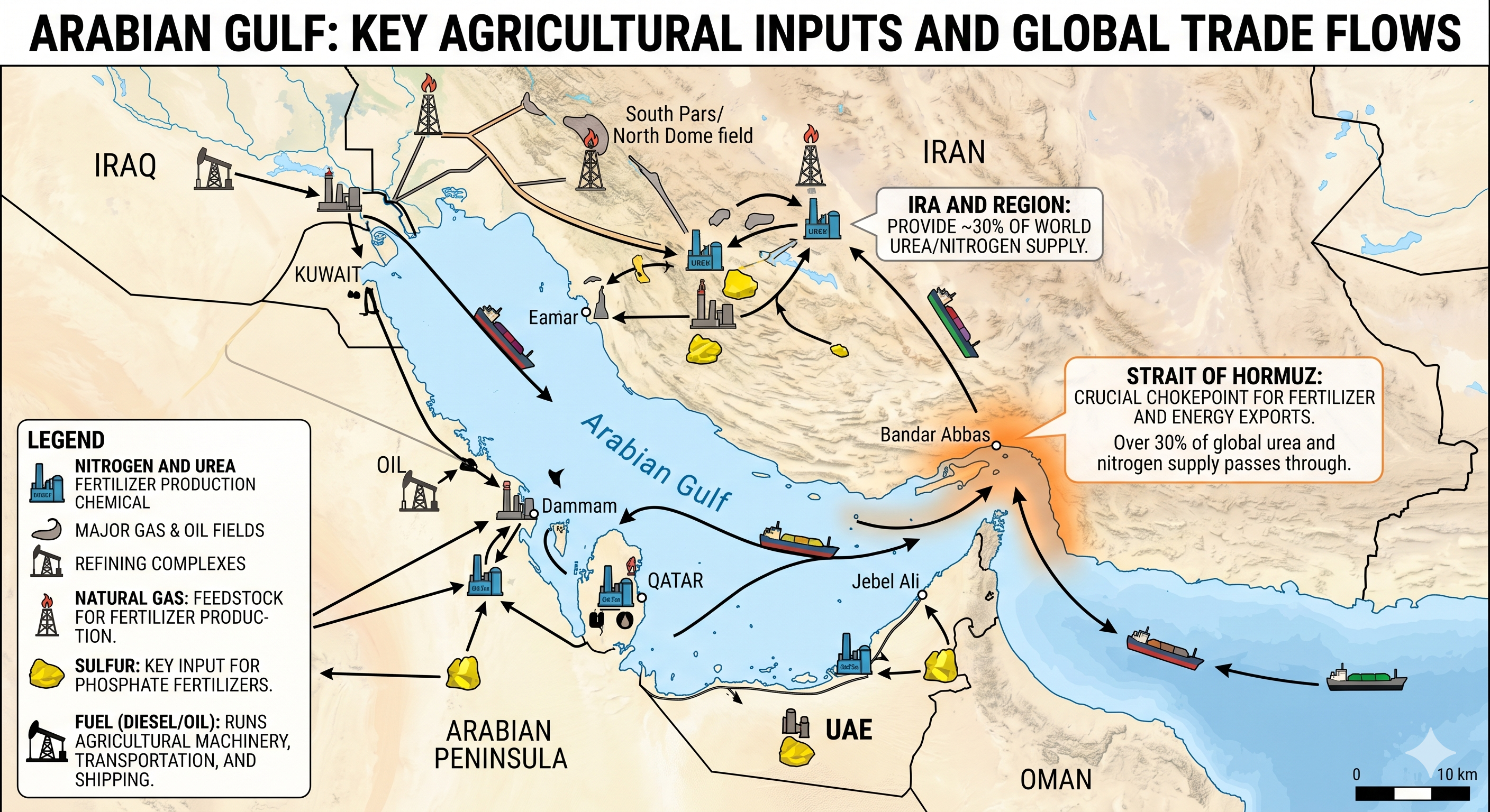 Global food and fertilizer crisis infographic